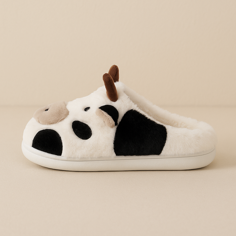 Cow Plush Slippers