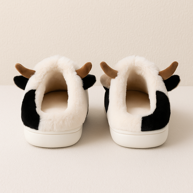 Cow Plush Slippers