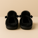 Fuzzy Monster Slippers - BLACK